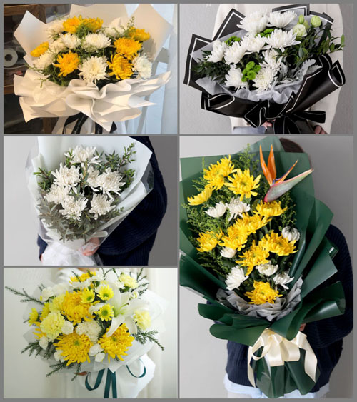广东梅州市丰顺县黄金镇双灵村白事花束代送